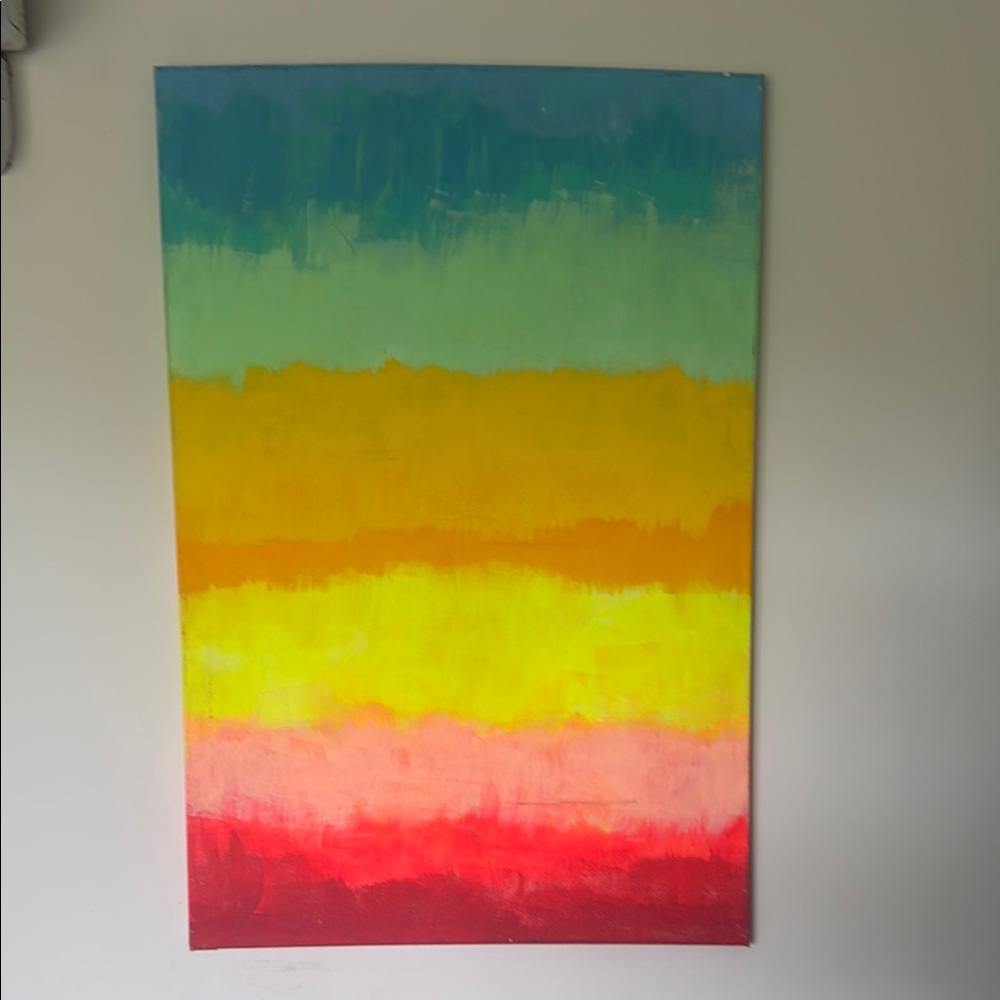 Vibrant Multicolor Abstract Canvas Art